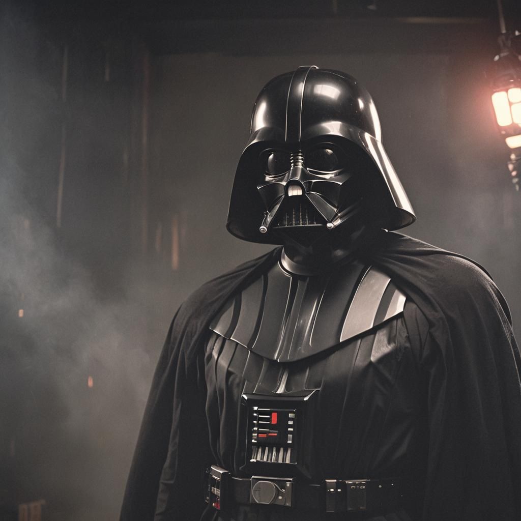 James Earl Jones with Darth Vader Helmet