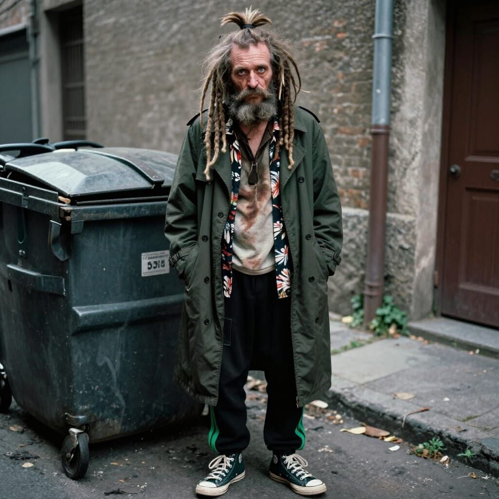 Grigori Rasputin as Young Alan Moore in Gritty Alley