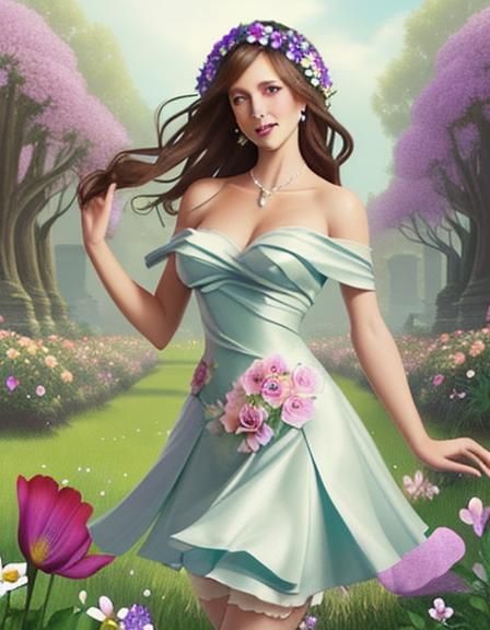 Flowers Frolic in Formal Fantasy