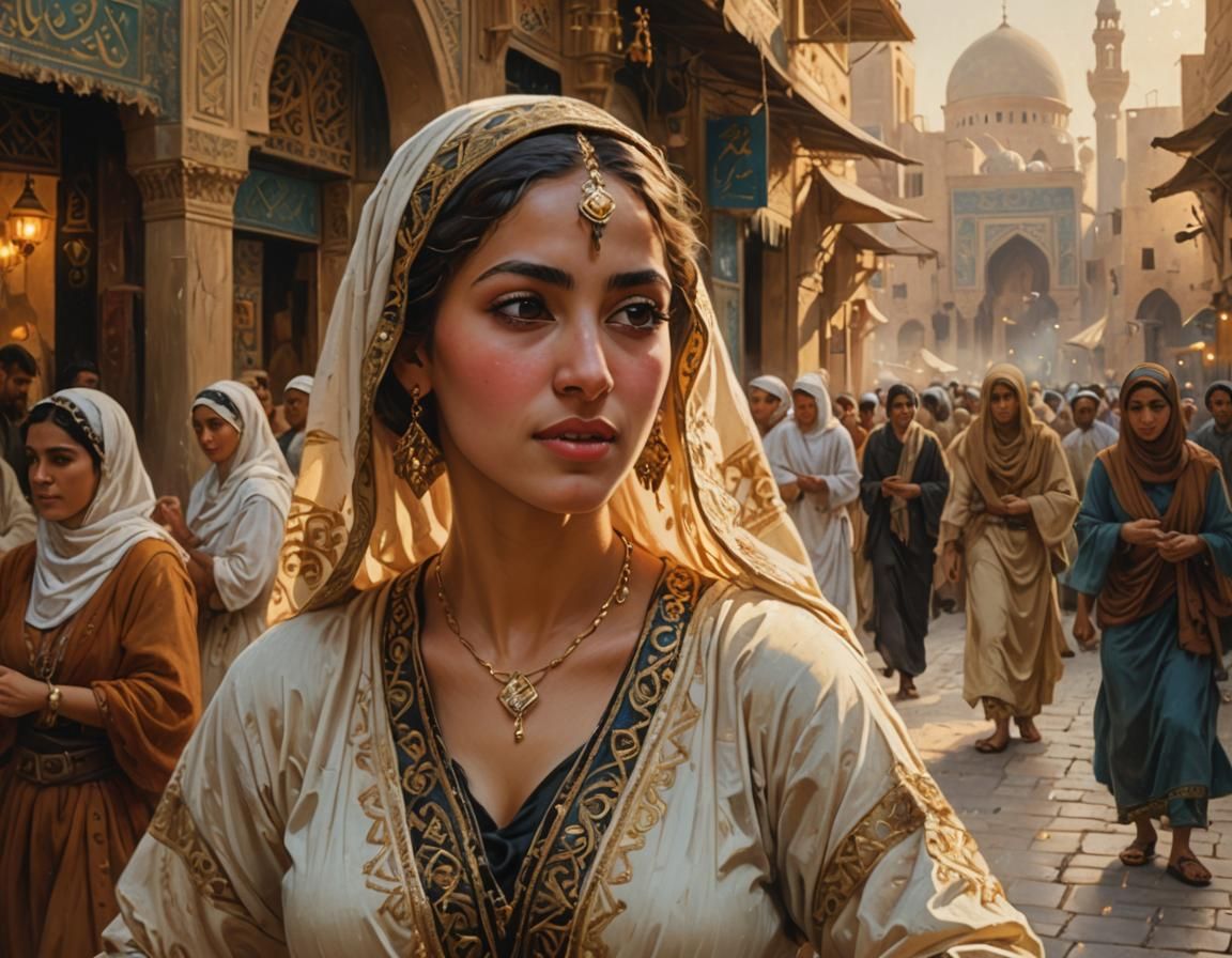 In the streets of Cairo in 1850