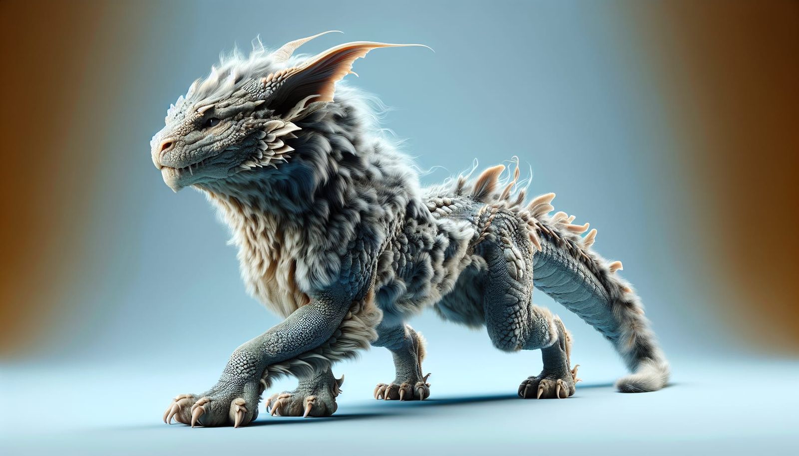 Feline Dragon Hybrid in Hyper-Realistic 3D