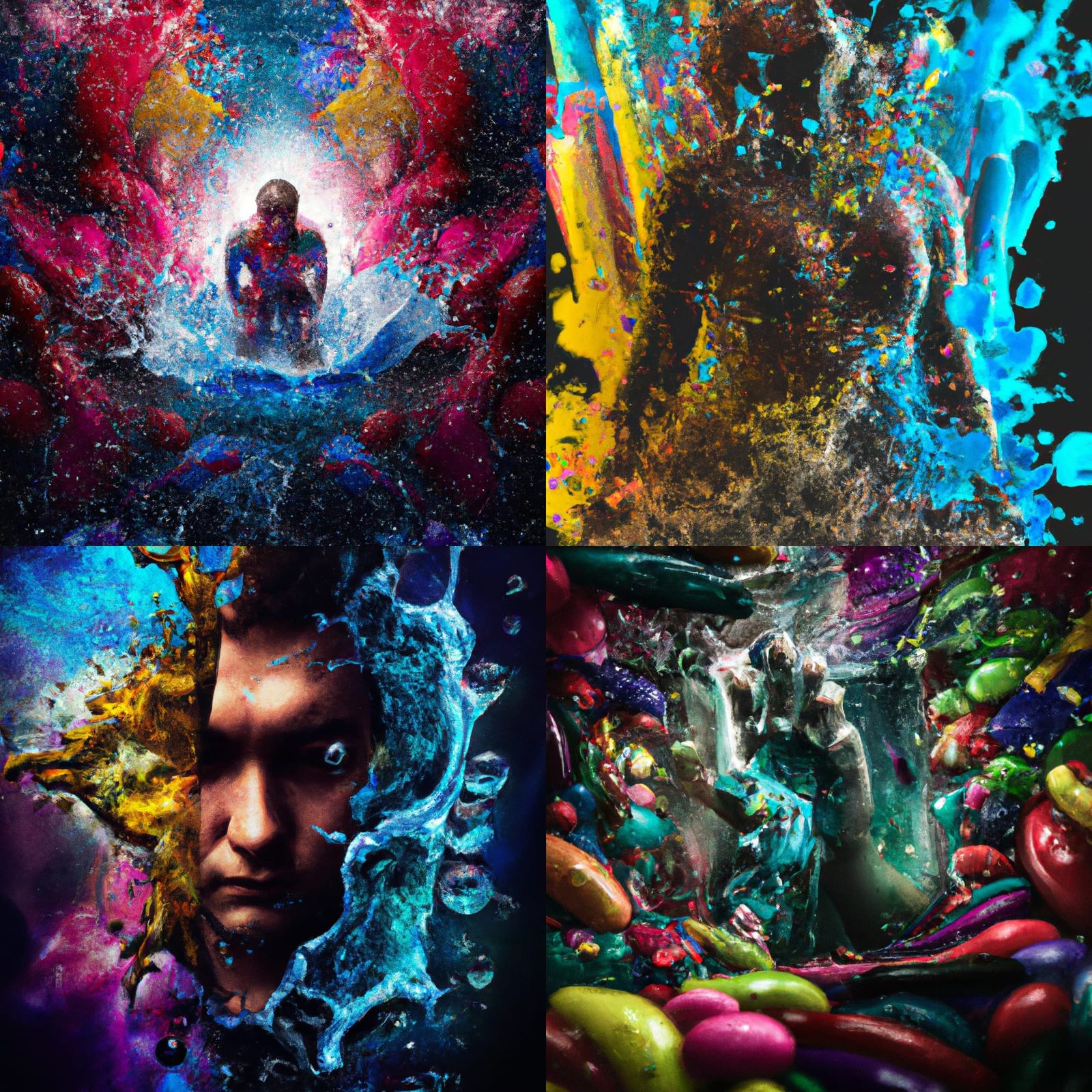 Endless Battle in Hyperrealistic Splash Art Style