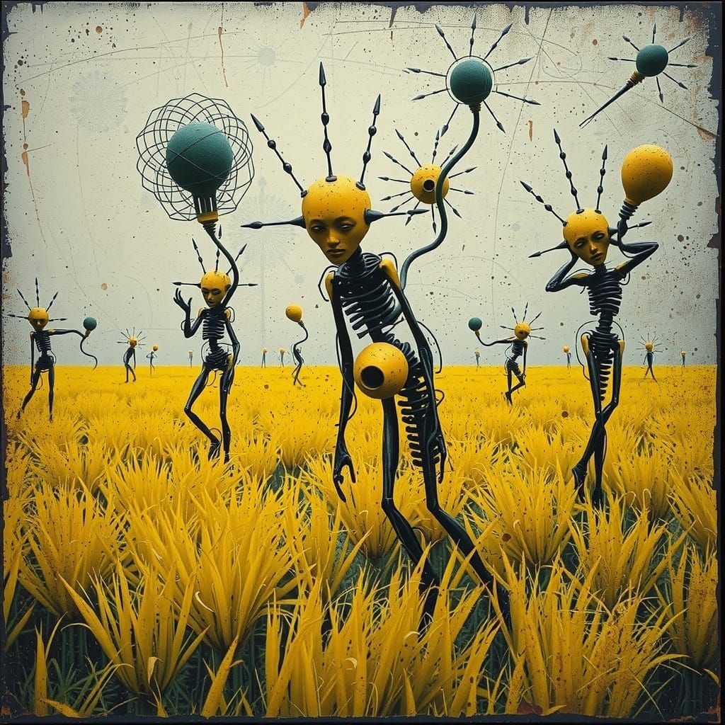 Surrealistic Masterpiece in the Flat Field