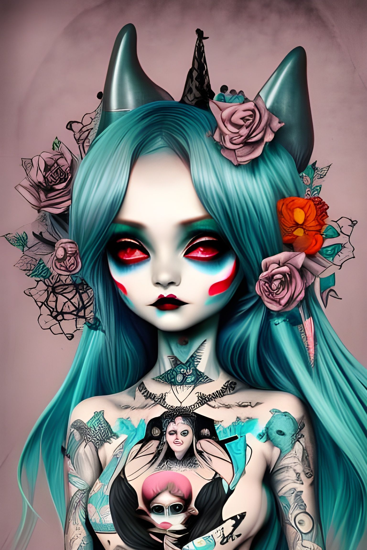 Teal witch doll 💙🖤
