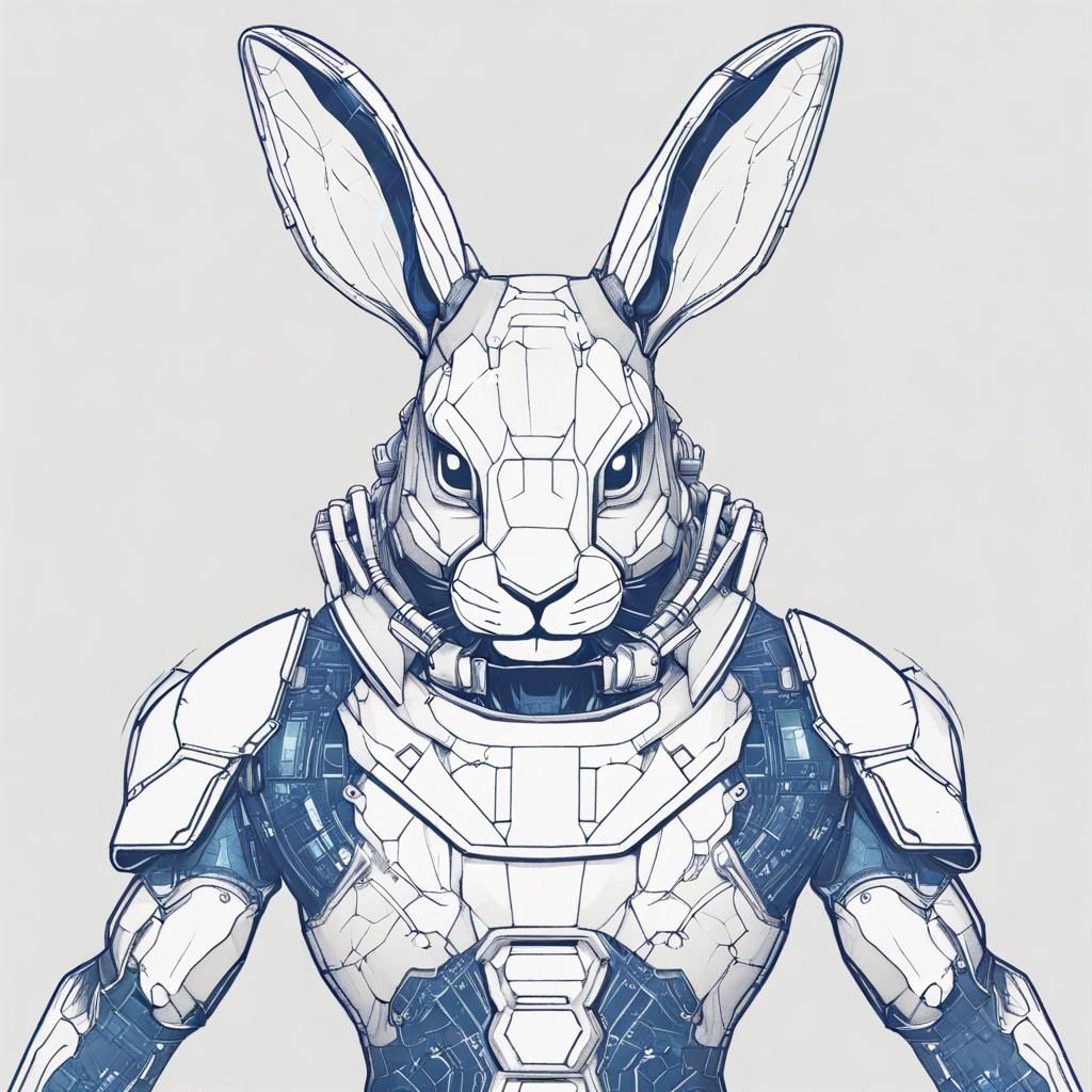Blueprint of an Evil Cyborg Rabbit