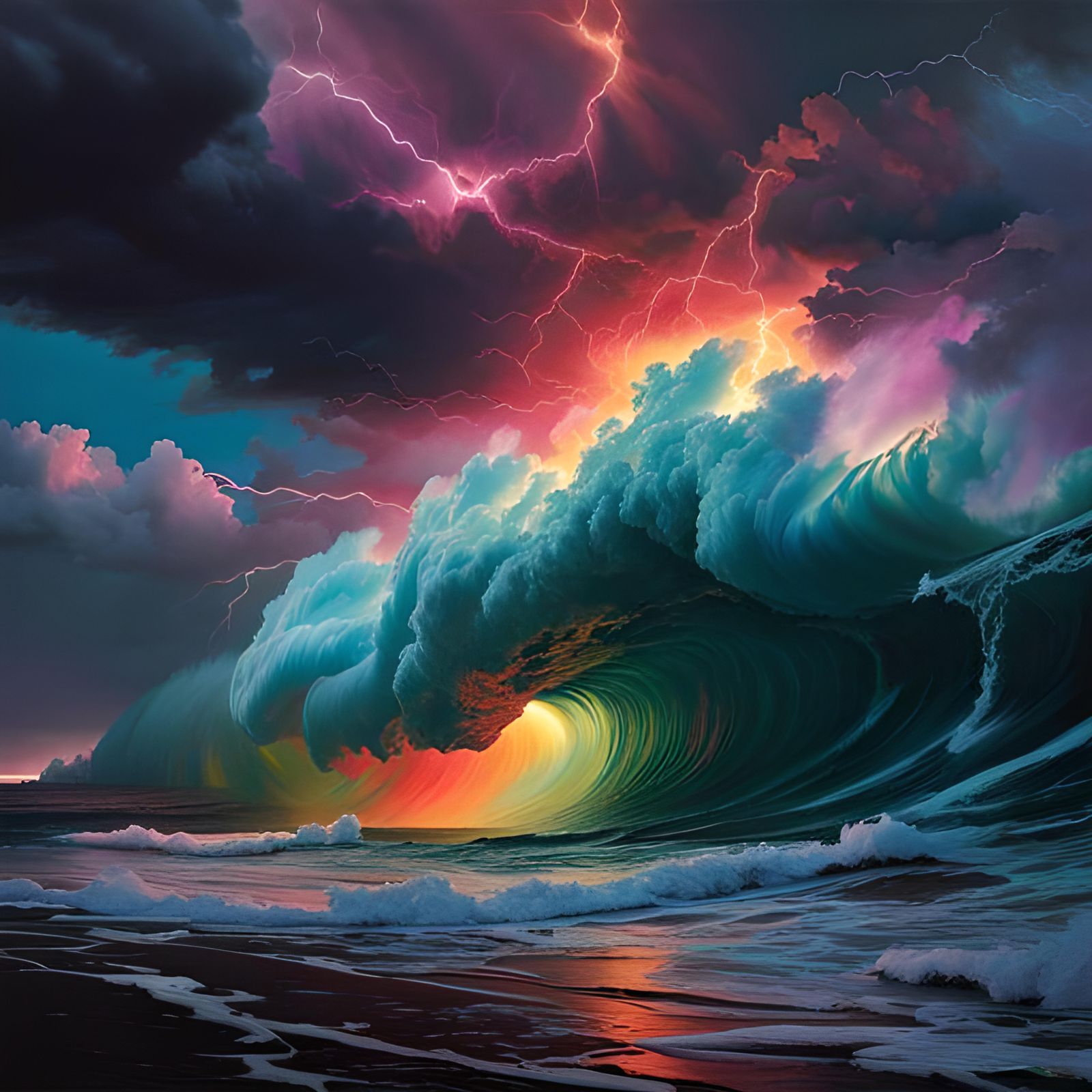 nature's fury 🌊 tsunami