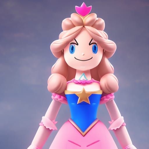 Princess Peach in Breath of the Wild Style