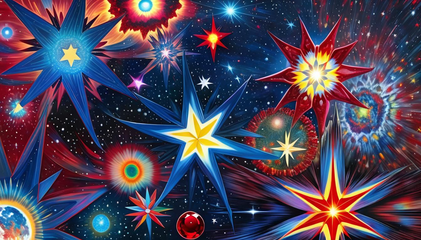 Cosmic Maelstrom: Sirius Star in a Technicolor Dream