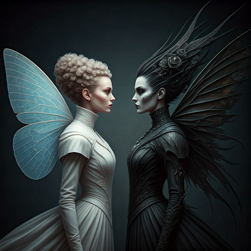 Butterfly Fairies in Contrasting Styles