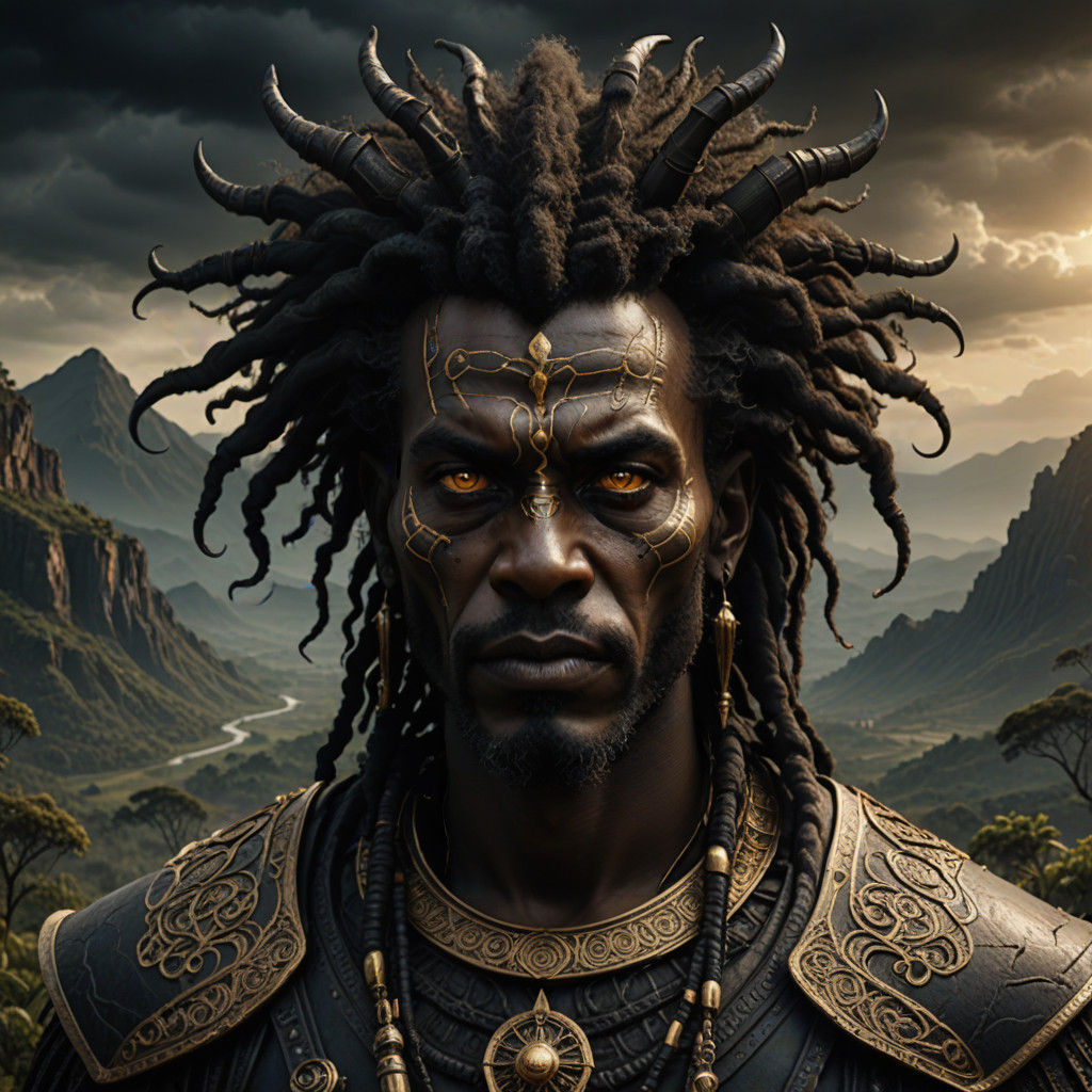 Ancient Demon Revealed in Dark Ethiopian Landscape