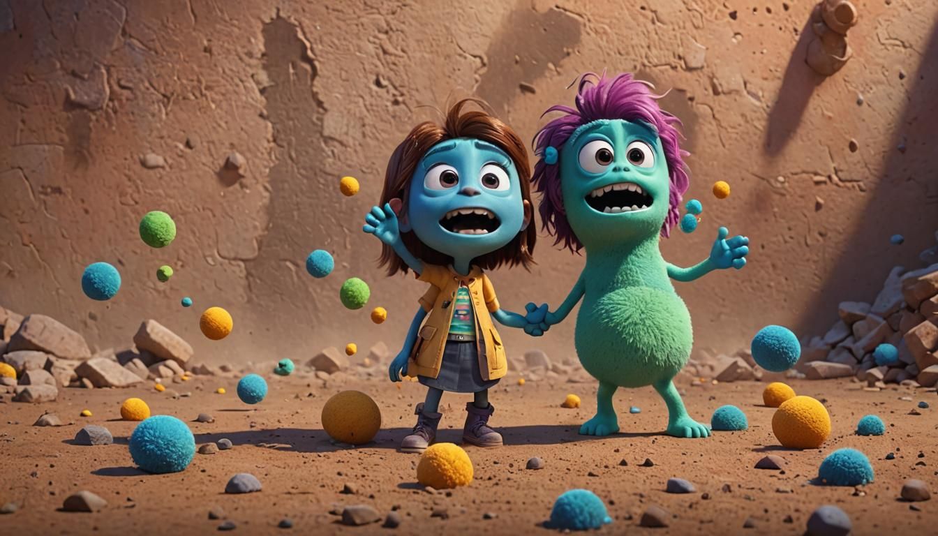 Sofia's Battle: Imaginary Monsters in 3D Digital Art