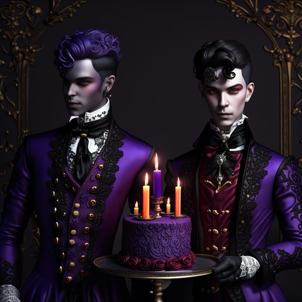 Gothic gay wedding