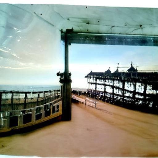 Nostalgic Polaroid Picture of Cromer Pier