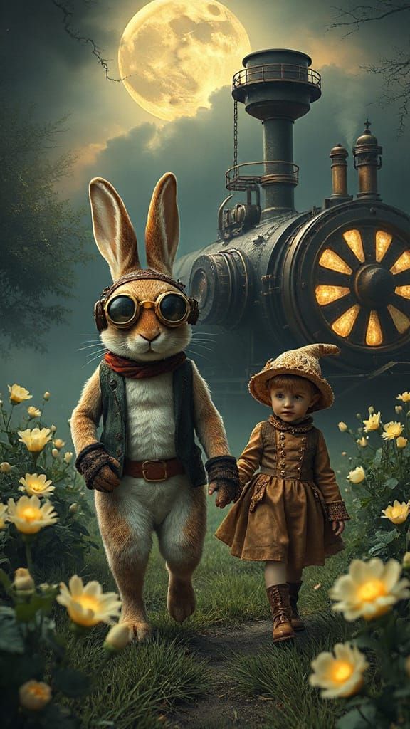 following the white rabbit
