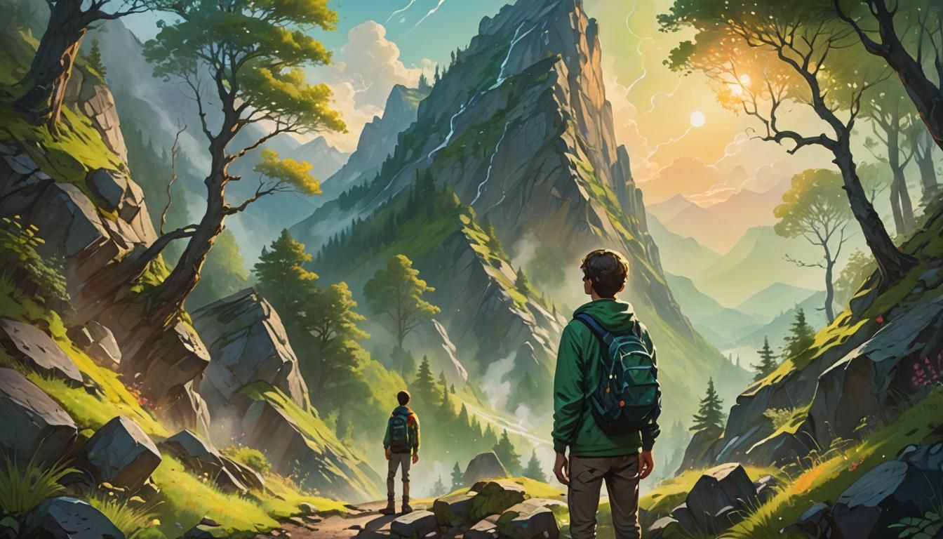 Inspirational Mountain Trail Concept Art