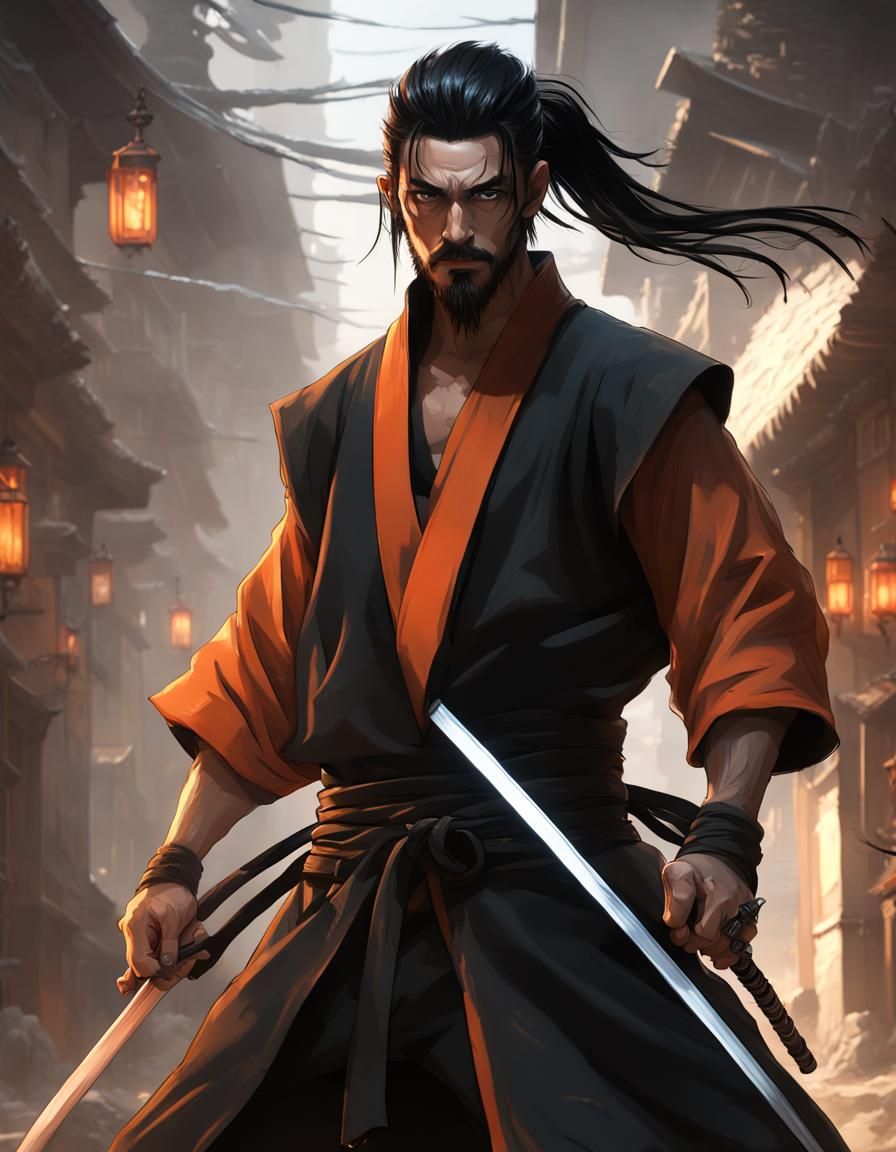 Hyperdetailed Ninja Concept Art in 8k Resolution