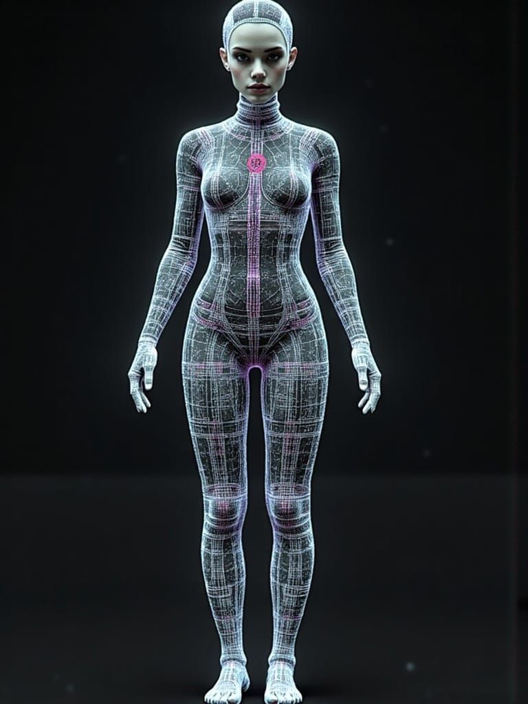 Frozen Neon Flapper in Western Dawn