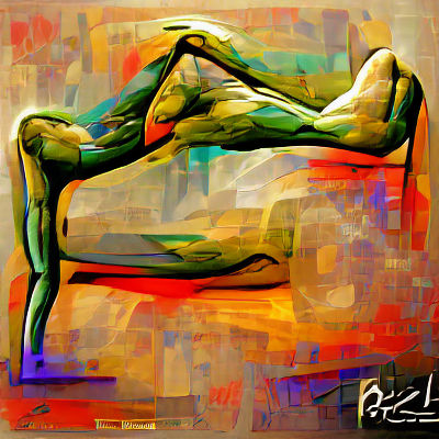 AI Generated Image of a Relaxed Pose