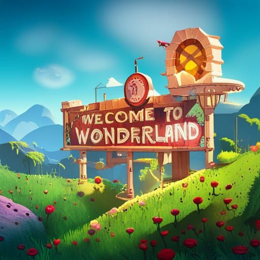 AI Generated Image: Welcome to Wonderland