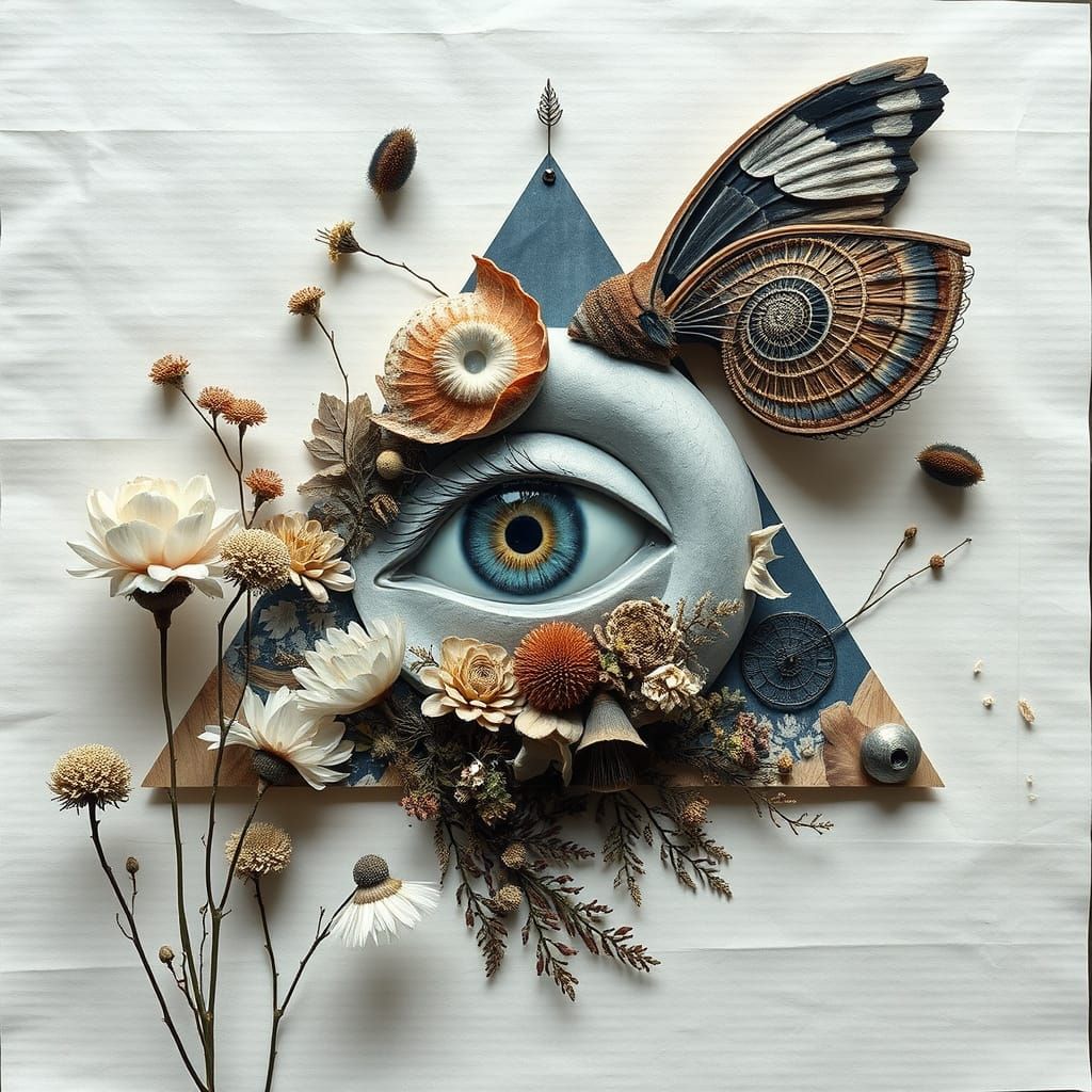 Dreamlike Harmony of Surreal Textures and Forms