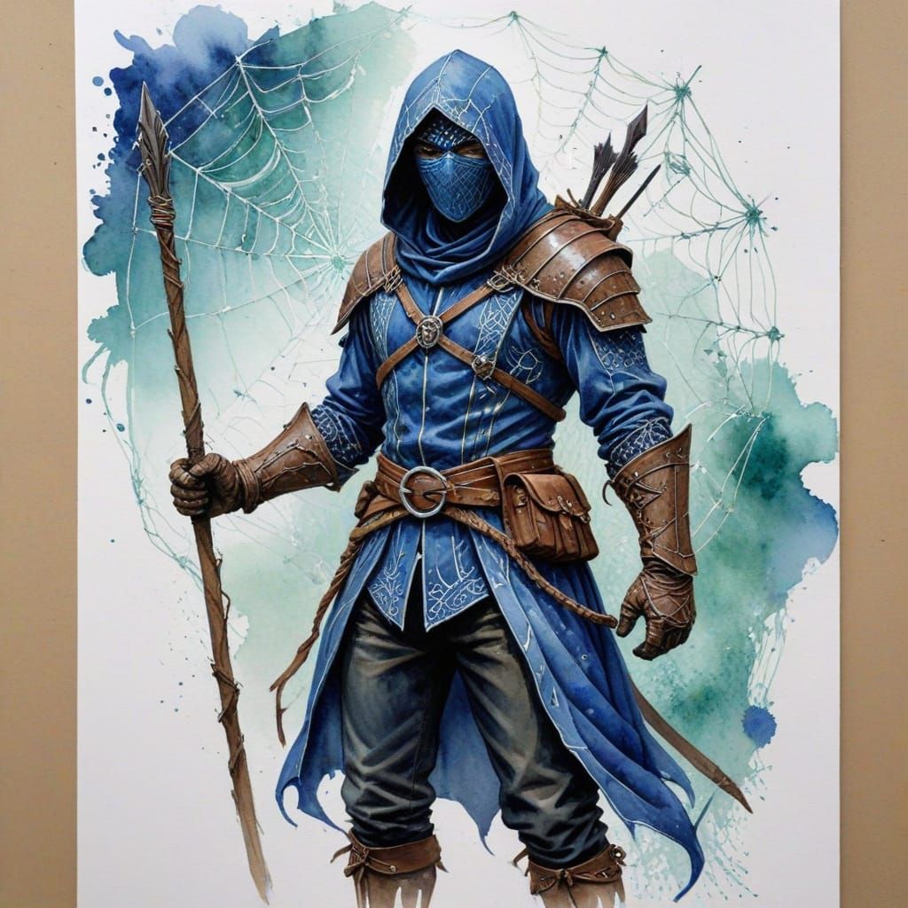 Medieval Ranger in Cottagecore Setting