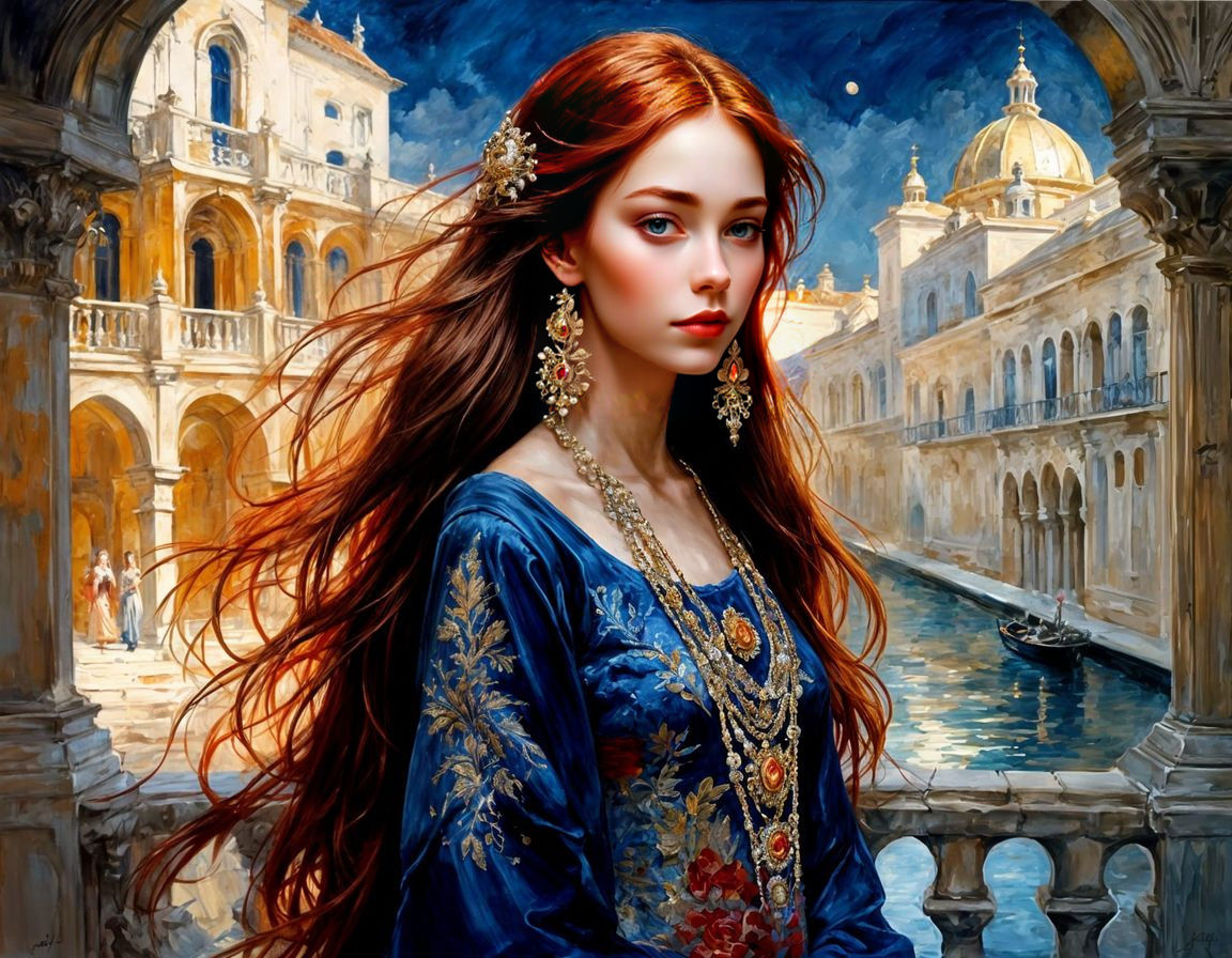 Mystical Royal Princess in Celestial Attire