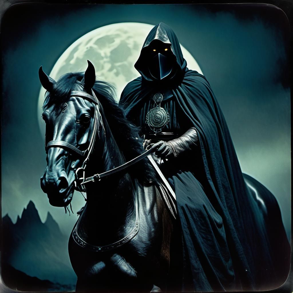 Nazgul Rider on Dark Horse: Digital Portrait