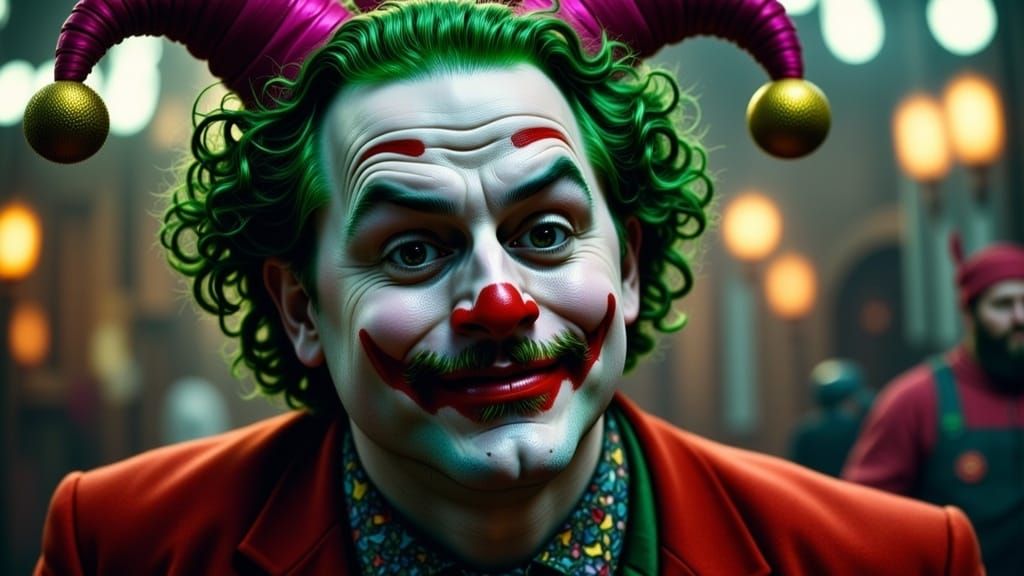 A Jovial Jocular Jester Joking With Others Having A Joculari...