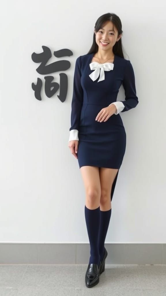 Japanese Future Fashion: Tight Jumper Dress Uniform