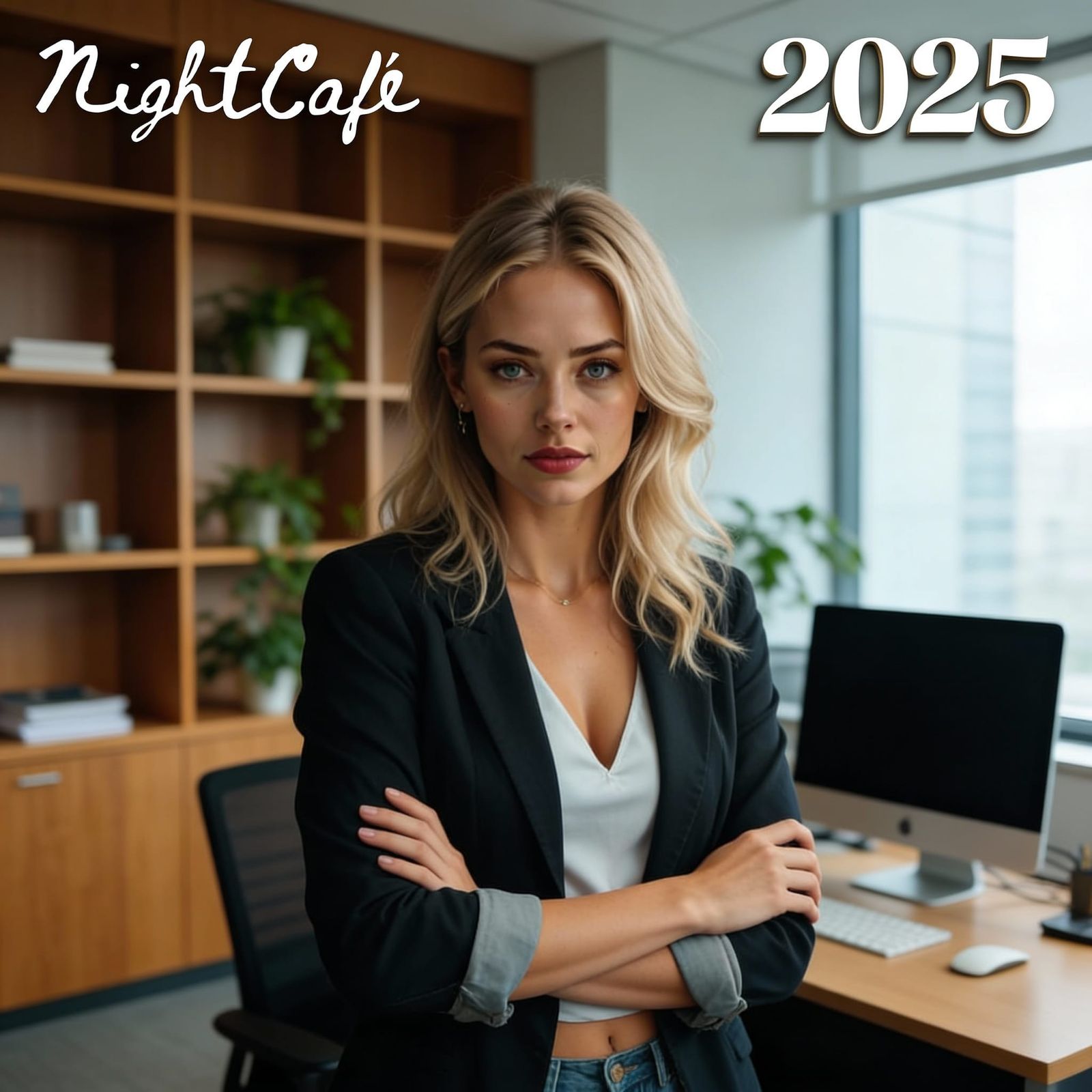 AI Collage of 2025's Top NightCafe Artworks