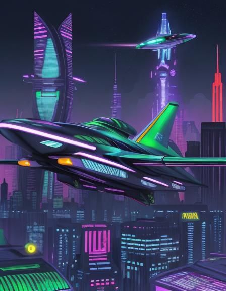 Duck Dodgers in a Looney Tunes Cityscape