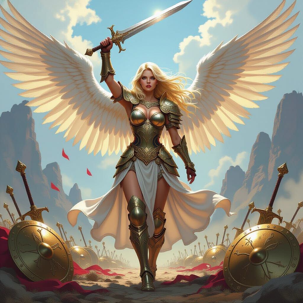 Valkyrie on Battlefield with Golden Weapons