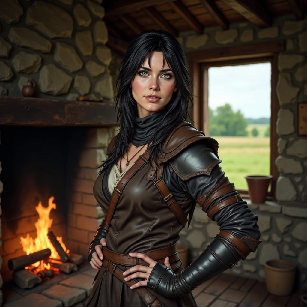 Vinneth in Elegant Leather Armor