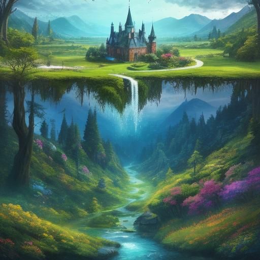 Enchanting Magical Scenery Generated by AI