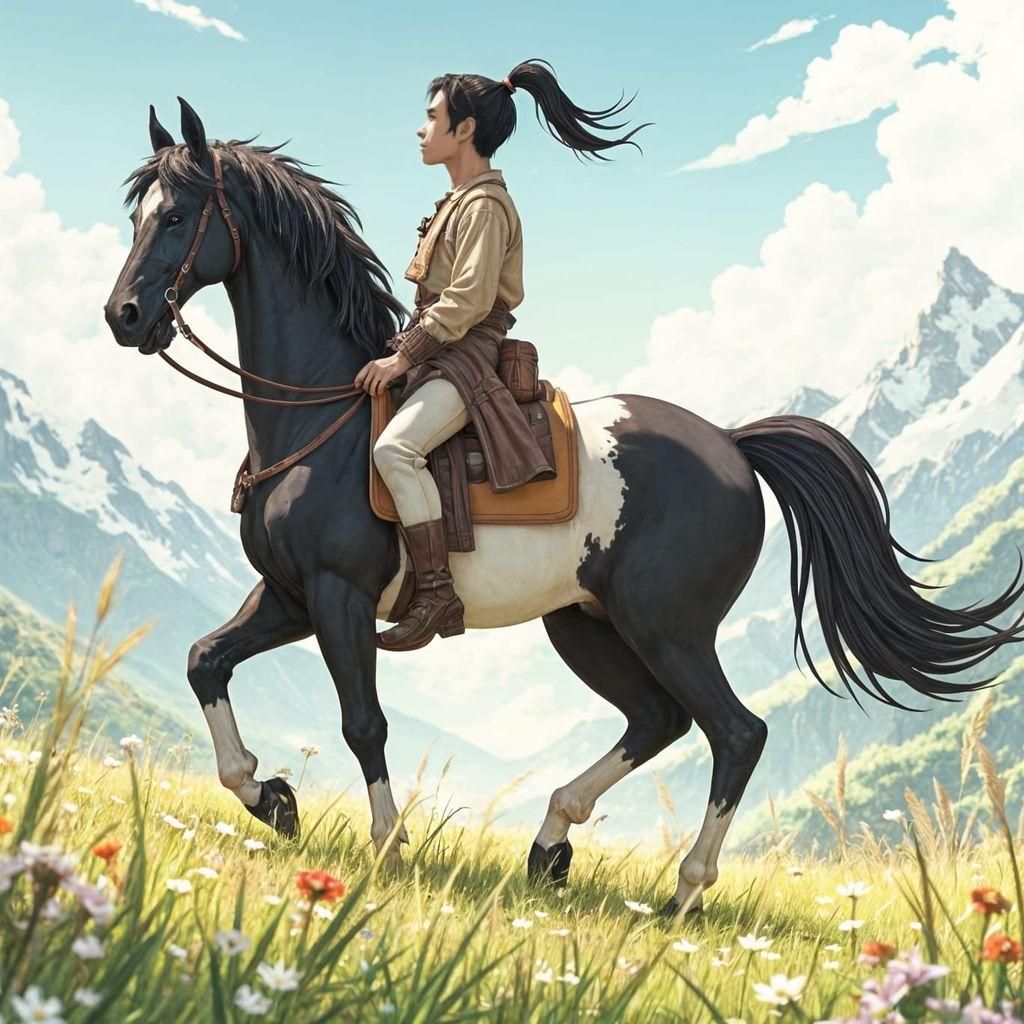 Centaur in Mountain Field, Anime Key Visual