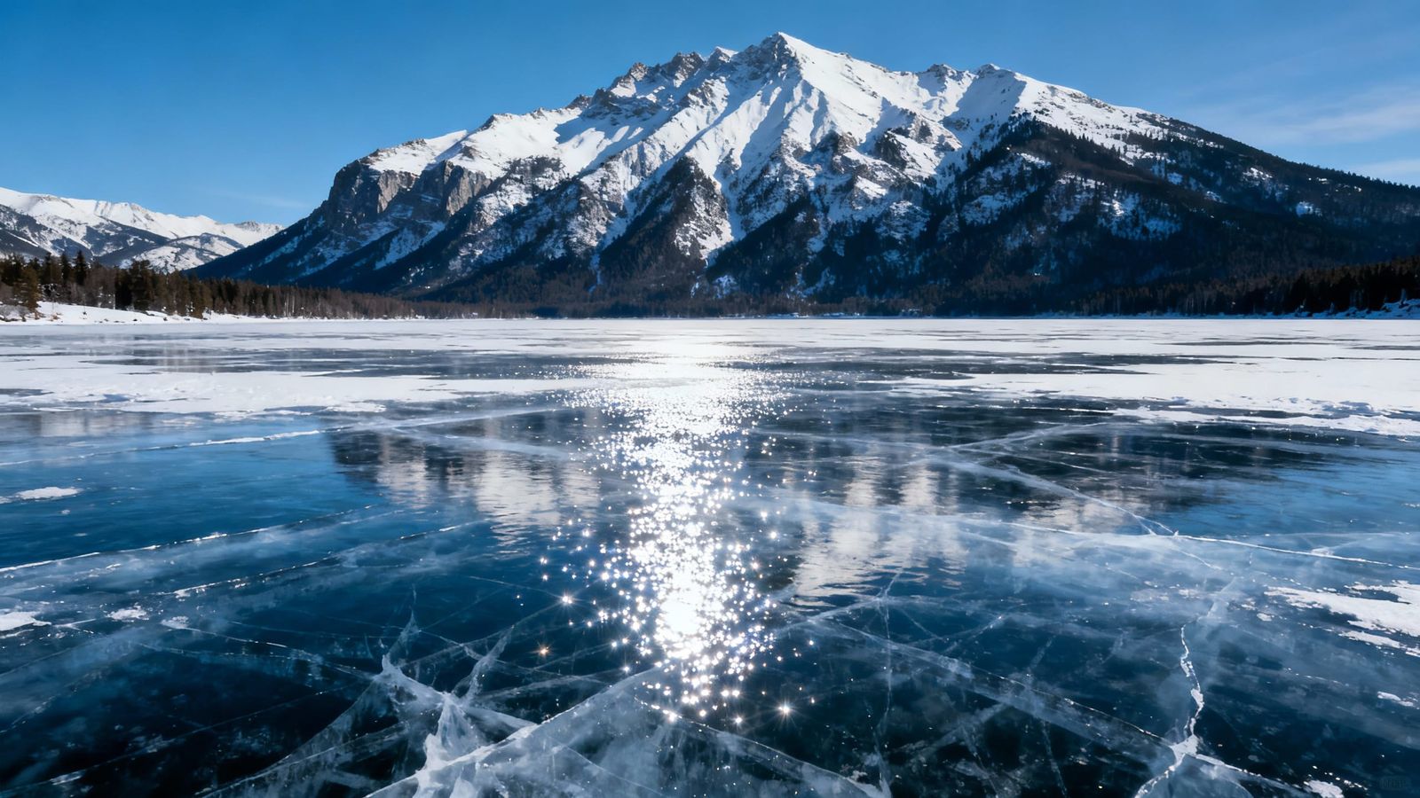 Breathtaking Photorealistic Winter Mountain Landscape