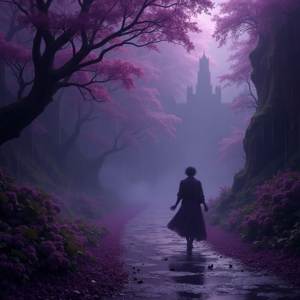 Ethereal Dance in Lavender Haze