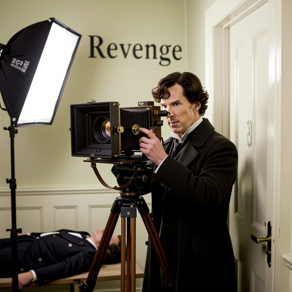 Sherlock Holmes Photographs a Victorian Crime Scene