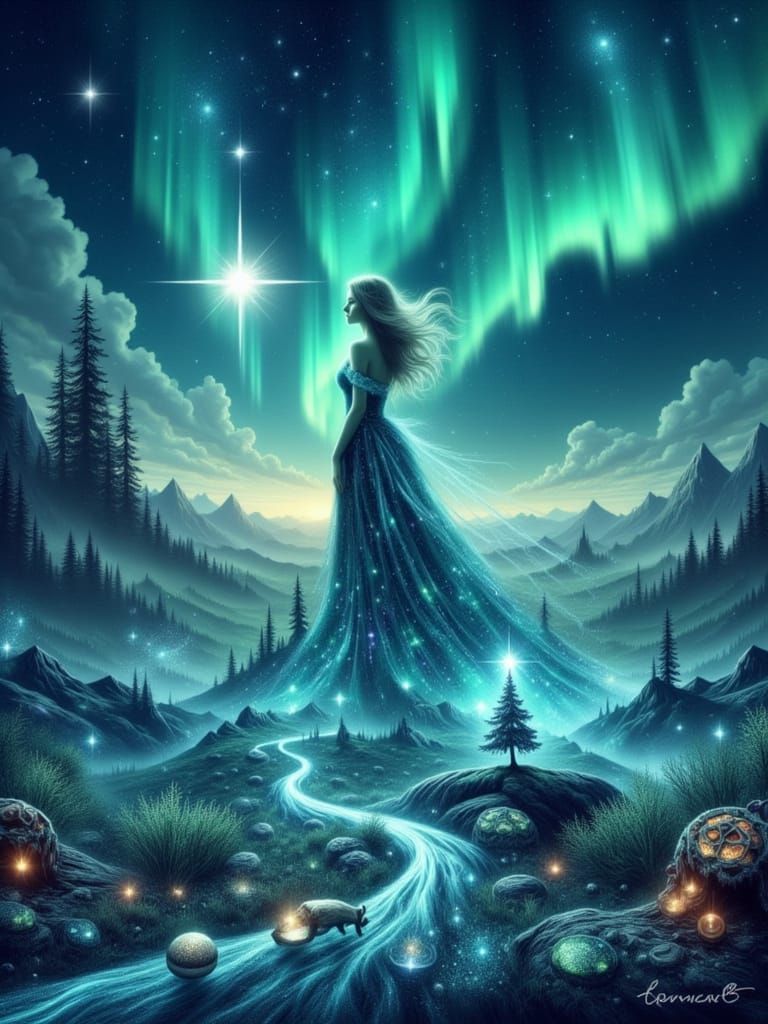 The Star Tarot Card with Nordic Twist