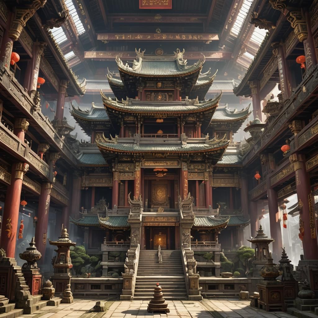 Asian Fantasy Temple of Chaos and Magic