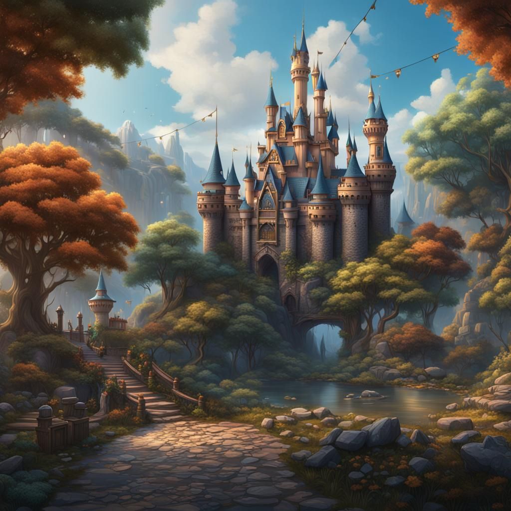 Fantastical Matte Painting in Deep Color