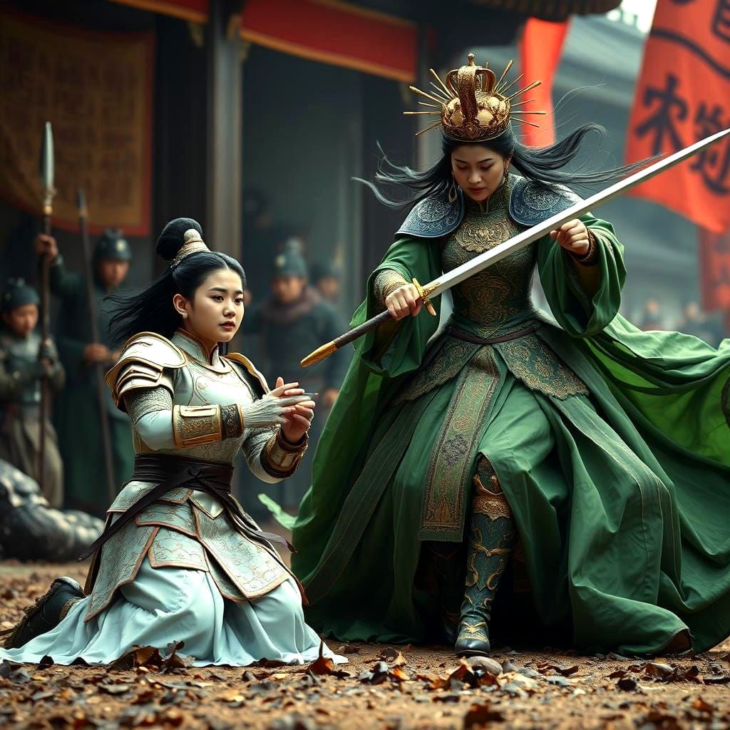 Queen's Charge: A Battle Scene