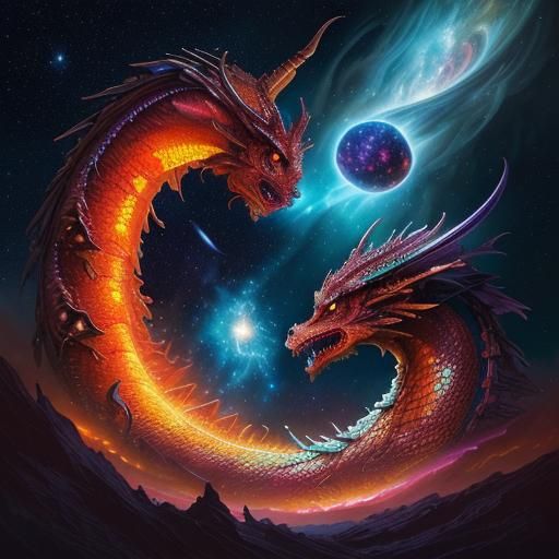 Two-Headed Dragon Fight in Cosmic Landscape