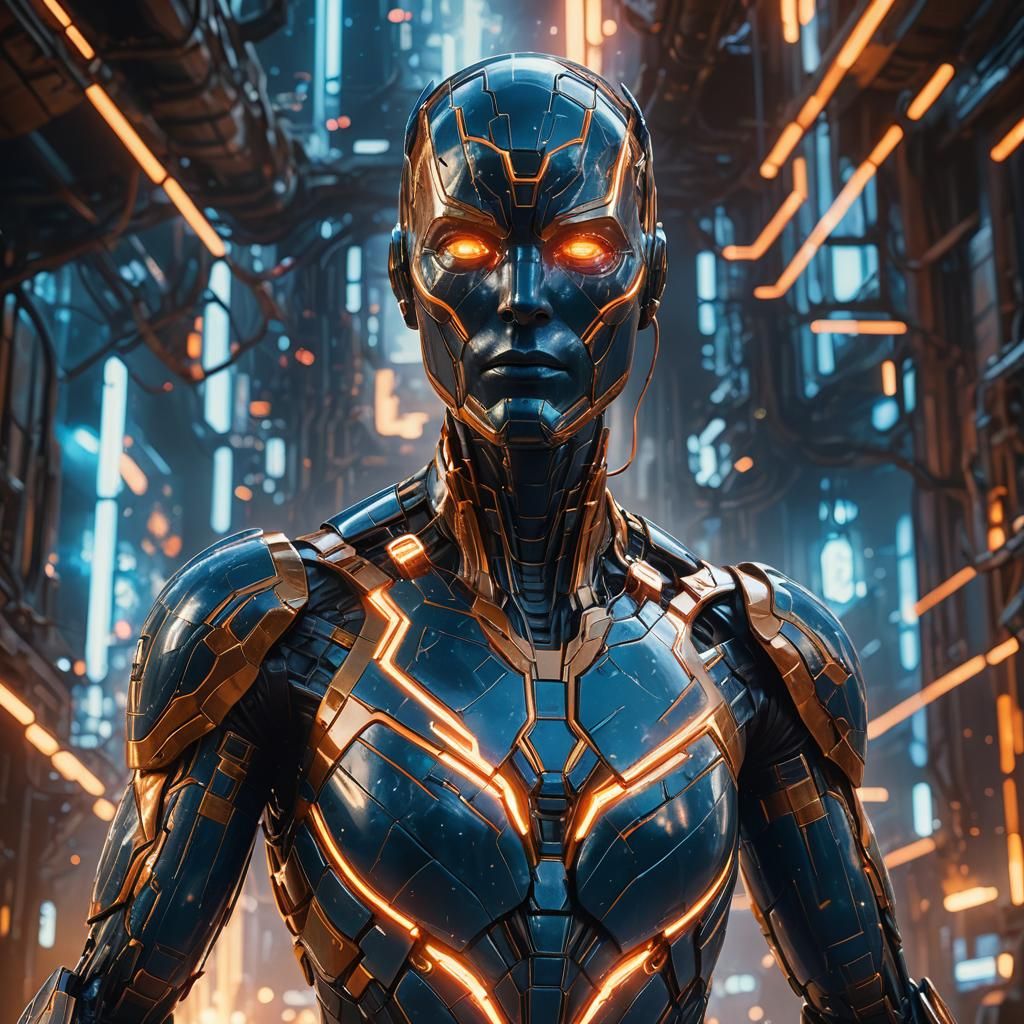 Nova Mannequin in Mystical Realm: Digital Concept Art