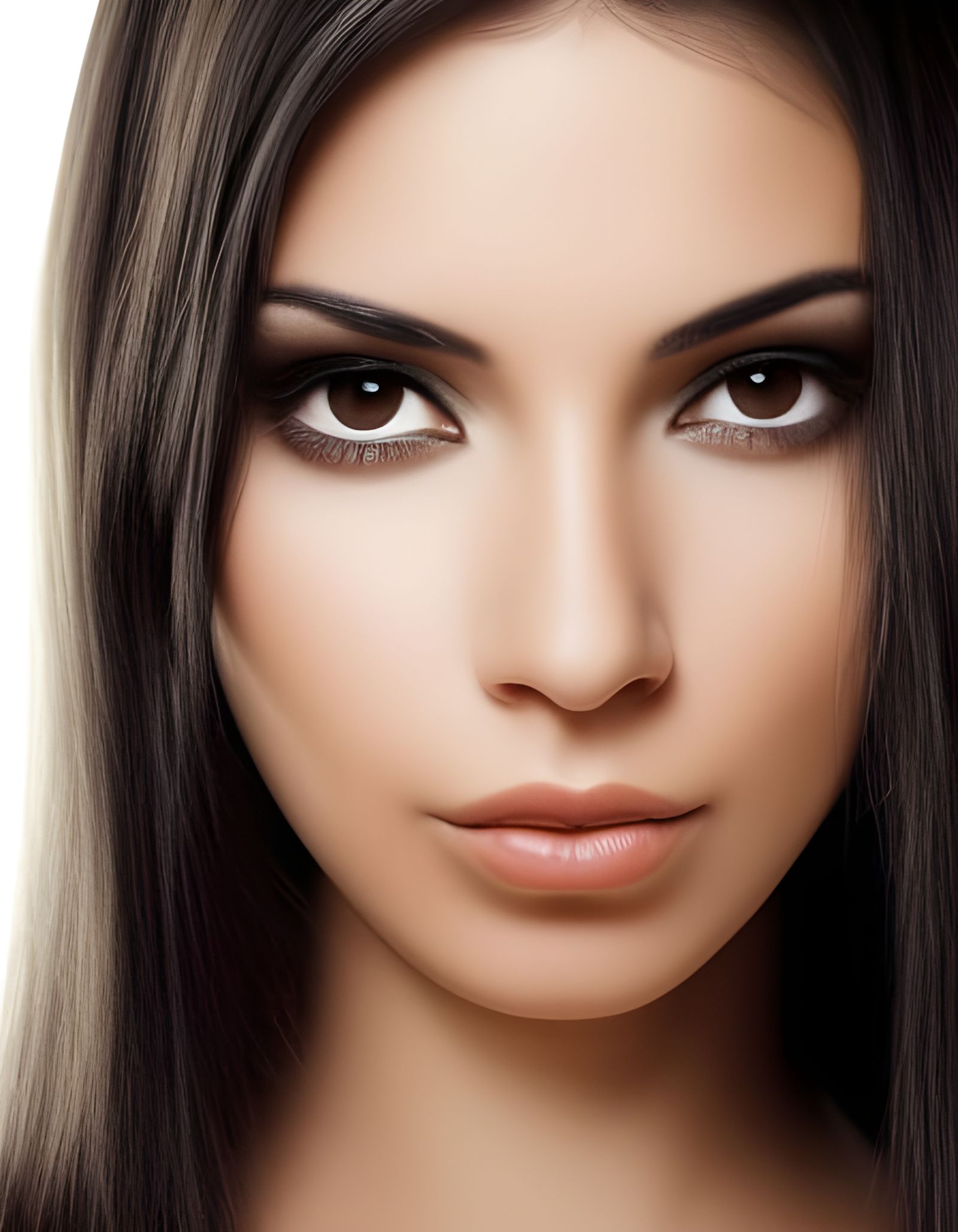 Realistic Portrait of a Beautiful Brazilian Woman