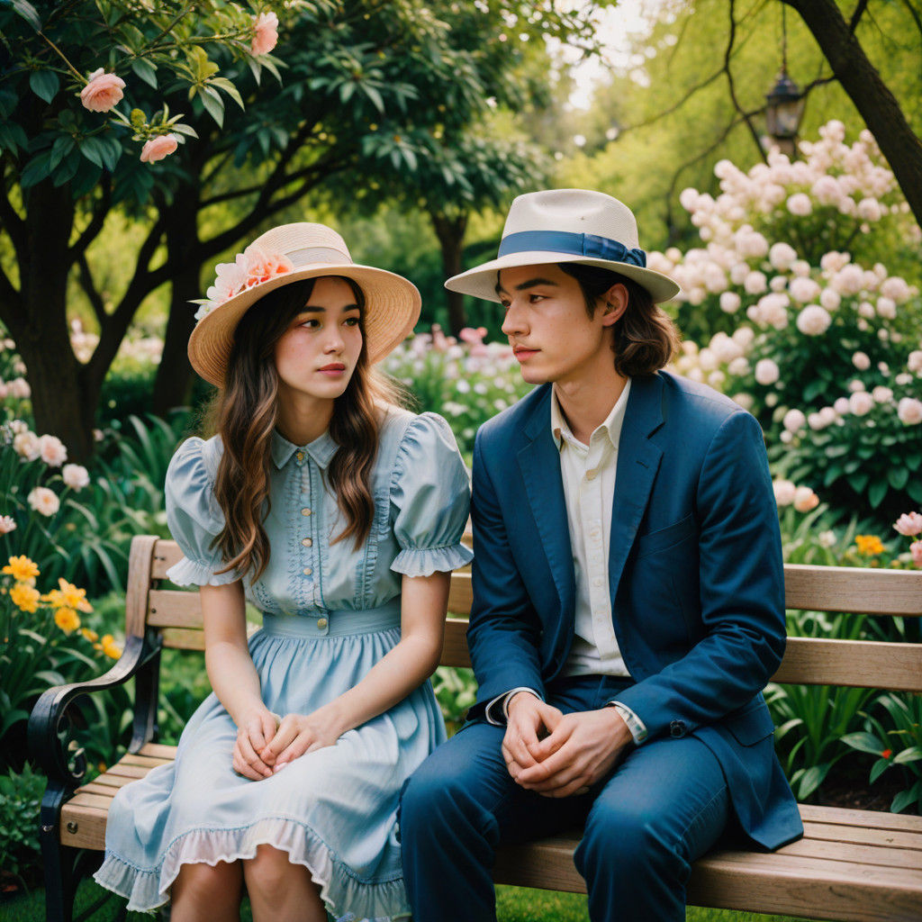 A Young Gentleman in Whimsical Garden Attire