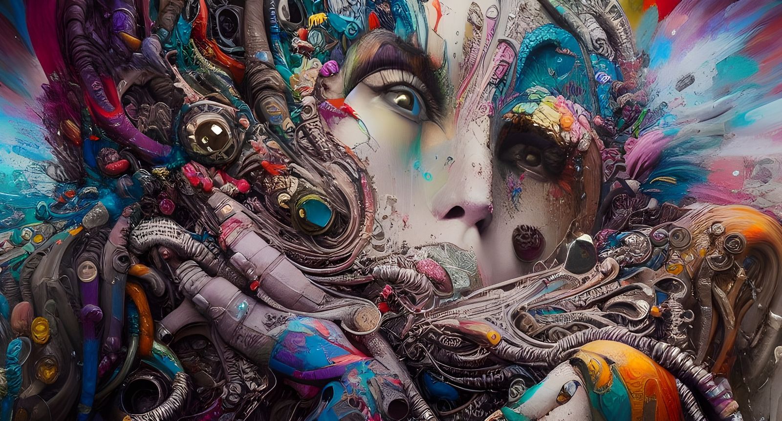 Street Art Workshop in Hyperdetailed Matte Painting Style