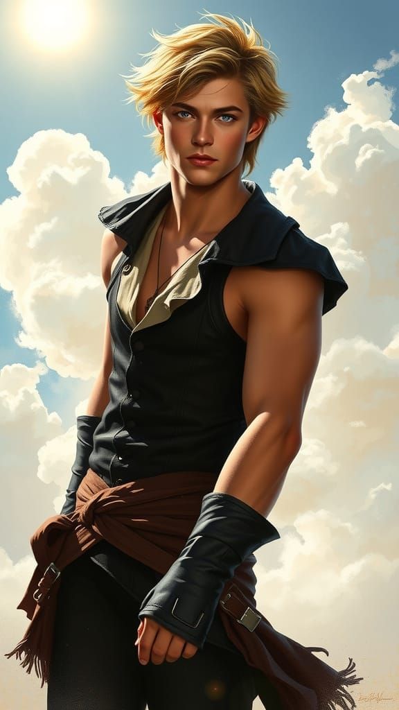 Dashing Hero Basks in Heavenly Radiance