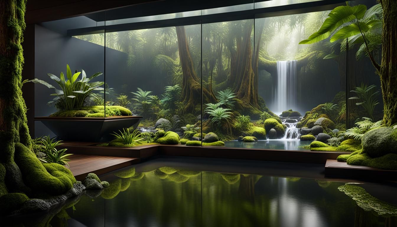 Tropical Diorama in Glass Box, Unreal Engine
