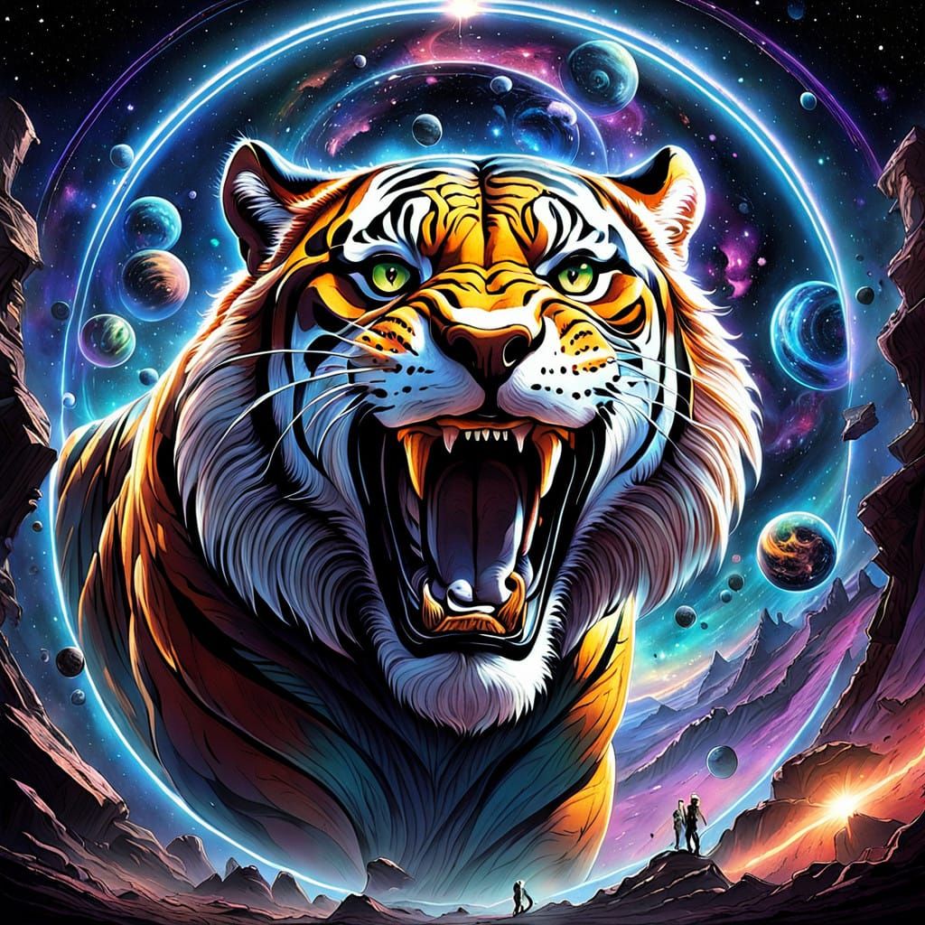 Ancient Tigers in Cosmic Vortex